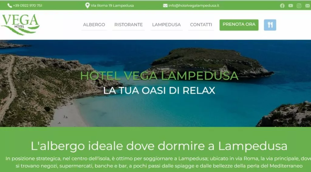 Progetto Più Digitale Lampedusa Hotel Vega