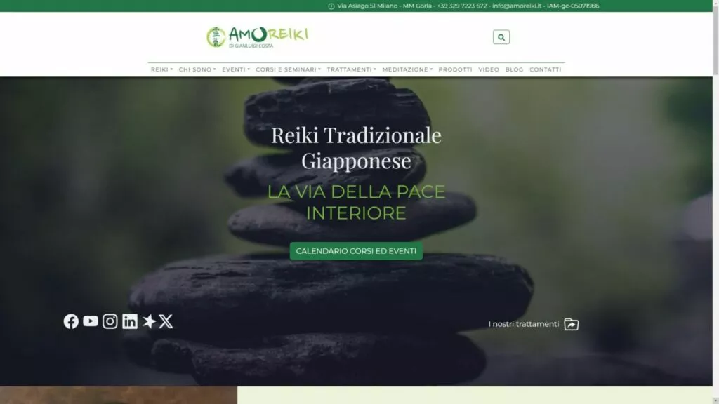 Amoreiki new web site piudigitale